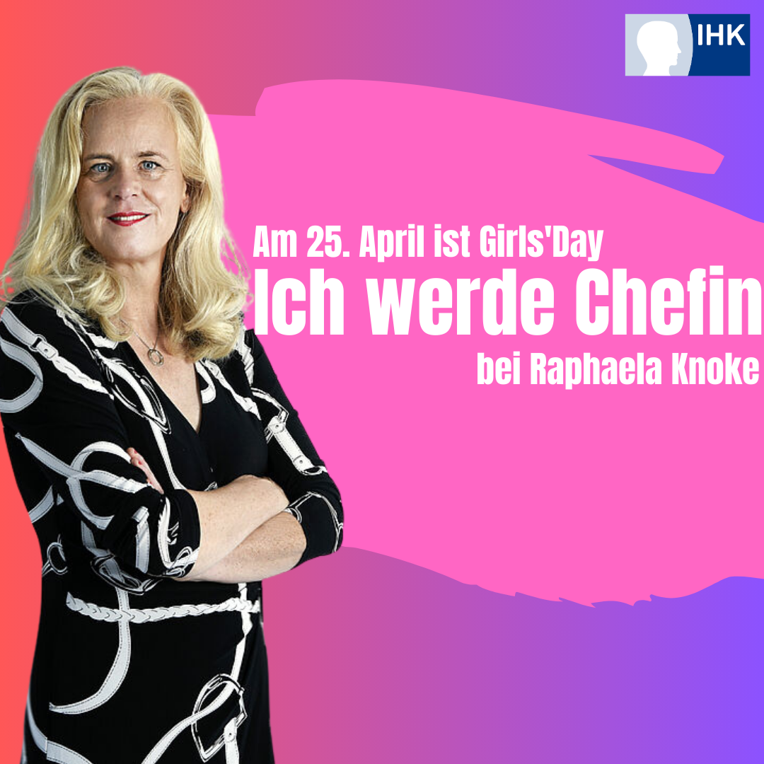 Girls'Day 2024: Schülerinnen können am 25. April bei Geschäftsführerin Raphaela Knoke den Chefinnen-Alltag erleben.