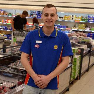 Mateusz Jeske macht eine Ausbildung bei Lidl